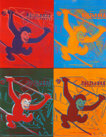 Four-Monkeys-Andy-warhol