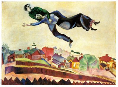 Marc chagall Au Dessus de la Ville