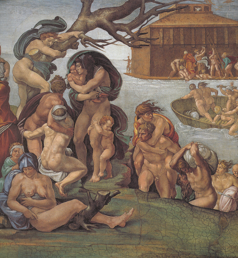 Michelangelo Noah The Flood left view