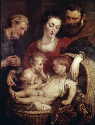 Peter Paul Rubens Holy Family with Saints Elizabeth oil painting