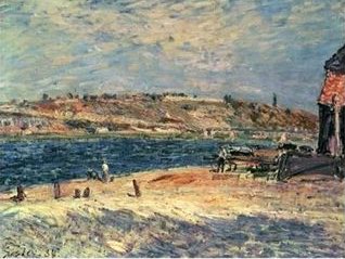 Sisley Alfred river Banks at Saint-Mammes oil painting