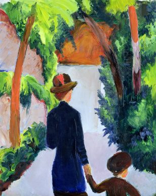 Auguste Macke Mother and Child in the Park