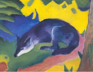 Franz Marc Blue Fox I oil painting reproduction