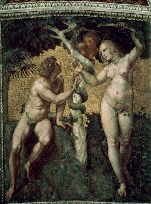 Raffaello Sanzio Adam and Eve oil painting reproduction