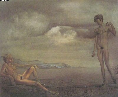 Salvador Dali two adolescents oil painting reproduction