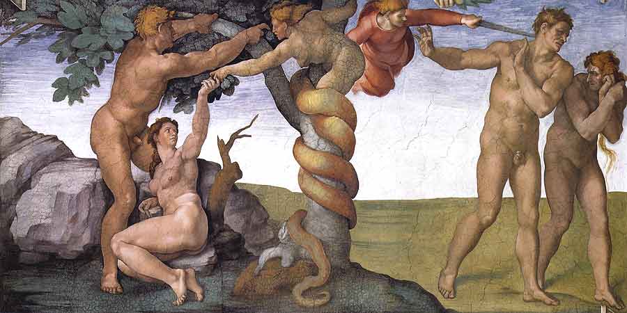 The fall and Expulsion from Garden of Eden