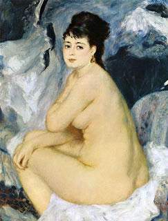 Nude Seated on a Sofa