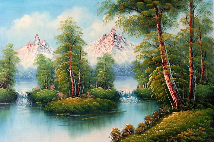 Classic Mountains Landscape