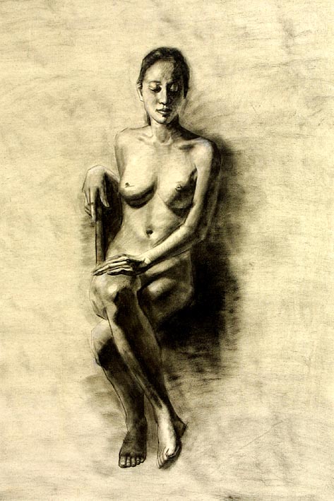 Posing Nude, sketch style, II