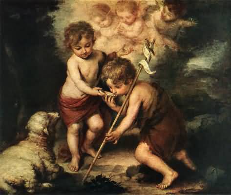 Bartolome Esteban Murillo Children with Shell