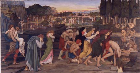 John Roddam Spencer Stanhope The Waters of Lethe by the Plains of Elysium