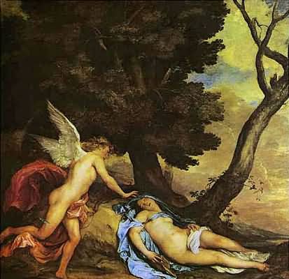 Sir Anthony van Dyck Cupid and Psyche