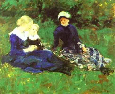 Mary Cassatt On the Meadow