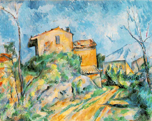 Paul Cezanne Maison Maria With A View of Chateau Noir