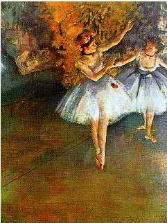 Two Dancers on Stage - Edgar Degas