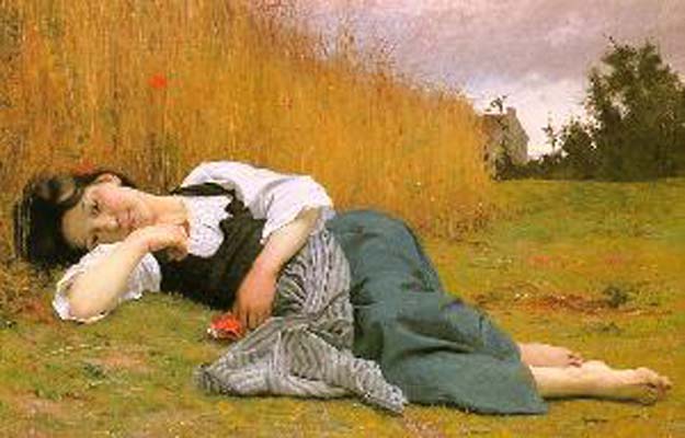 Adolphe-William Bouguereau Rest at Harvest