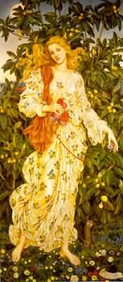 Evelyn de Morgan Flora Goddess of Blossoms Flowers