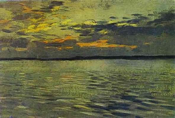 Isaac Levitan The Lake Eventide