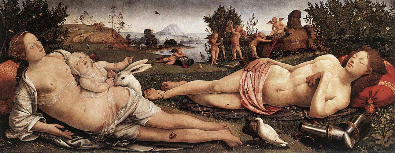 PIERO DI COSIMO-Venus Mars and Cupid