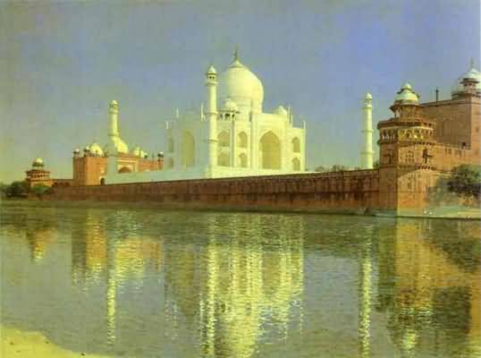 Vasily Vereshchagin Taj Mahal Mausoleum in Agra