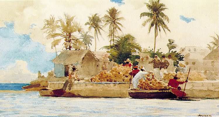 Winslow Homer Sponge Fishing Nassau