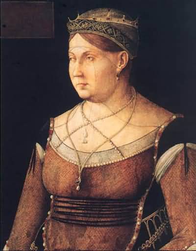 Gentile Bellini Portrait of Catarina Cornaro, Queen of Cyprus