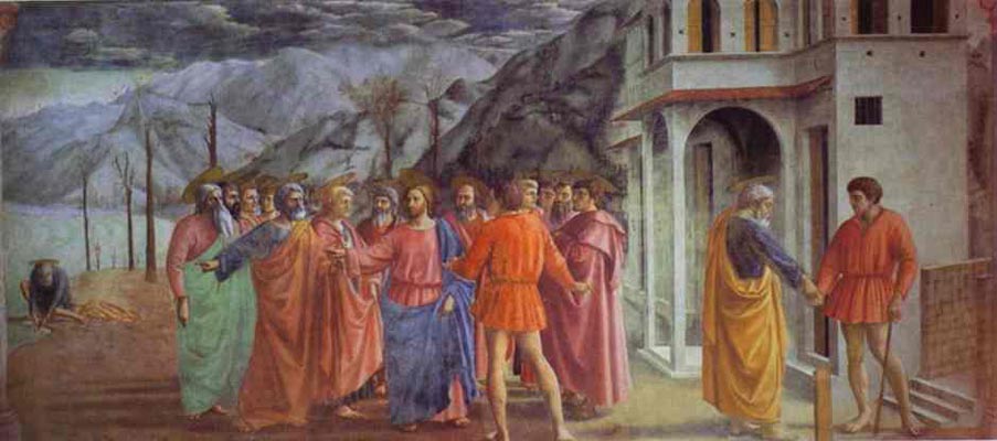 Masaccio Rendering of the Tribute Money detail