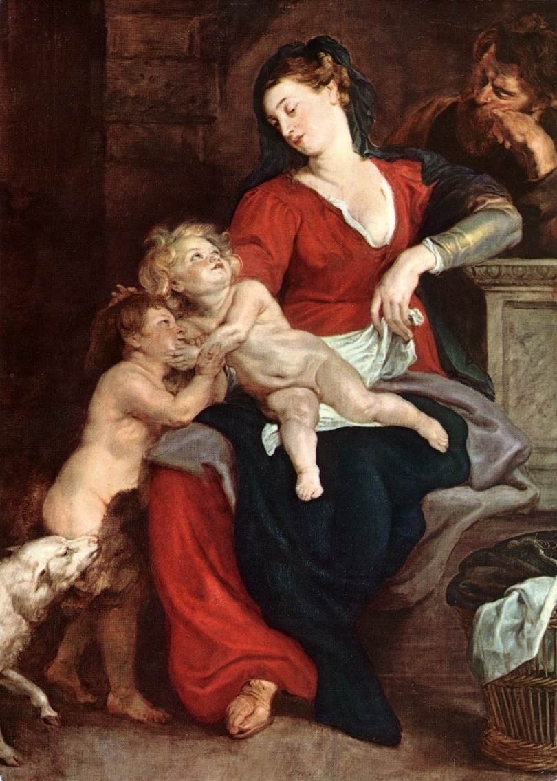 RUBENS Pieter Pauwel The Holy Family with the Basket