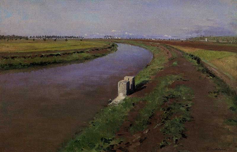 The Banks of a Canal, near Naples