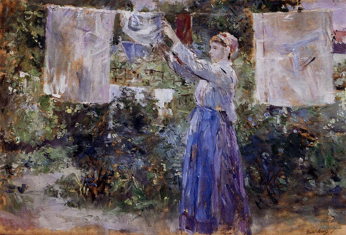 Woman Hanging out the Wash