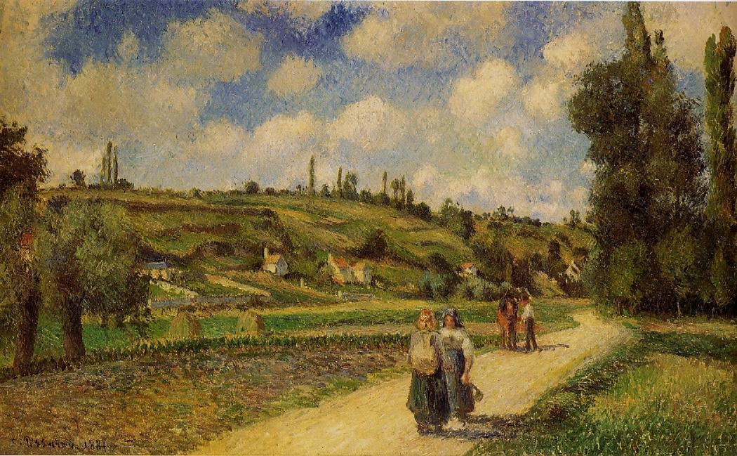 Landscape near Pontoise, the Auvers Road