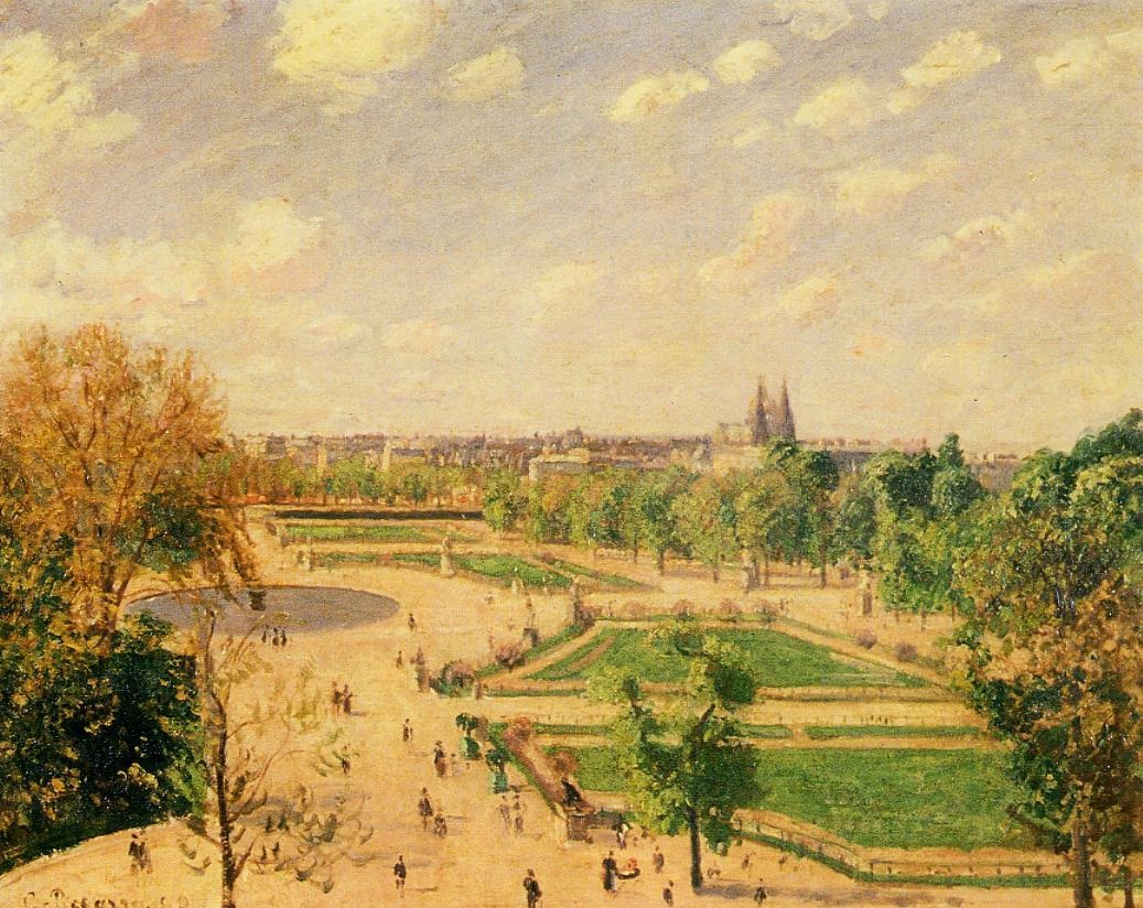 The Tuileries Gardens - Morning, Spring, Sun