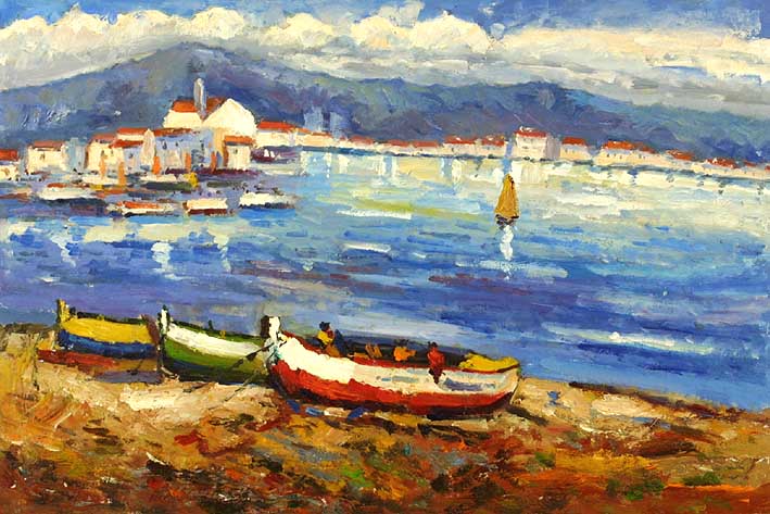 Small Boats On The Sandshore