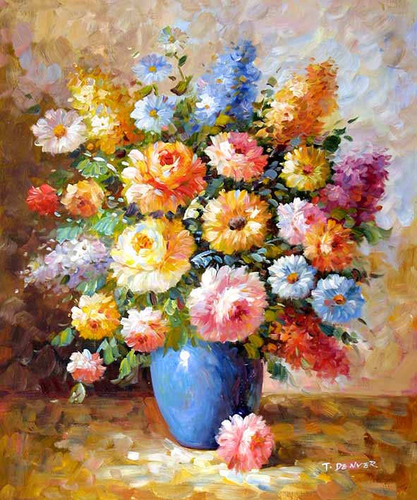 Floral Impression,Flower oil painting,Flower painting,Flower art ...